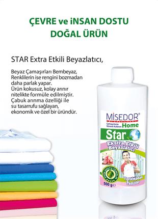 Misedor Star Ekstra Etkili Çamaşır Beyazlatıcı 500 gr
